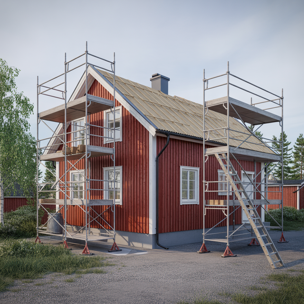 byggstallning vid takbyte regler sakerhet och kostnad